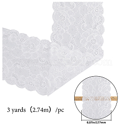 Polyester Lace Trim Ribbons&nbsp;SRIB-WH220020-058C