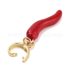 Brass Enamel Pendants&nbsp;KK-G496-09G