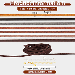 DIY Cord Bracelet Necklace Making Kit&nbsp;DIY-BC0009-48