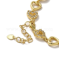 Rack Plating Brass Micro Pave Clear Cubic Zirconia Necklaces&nbsp;KK-R158-14G-1