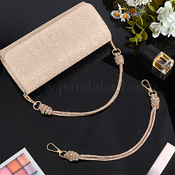 2Pcs Glass Rhinestone Rubber Cord Bag Handles&nbsp;FIND-PH0059-68A