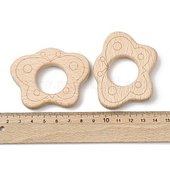 Natural Beech Wood Linking Rings&nbsp;WOOD-I017-08