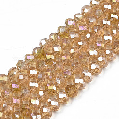 Electroplate Glass Beads Strands&nbsp;EGLA-A034-T10mm-B23