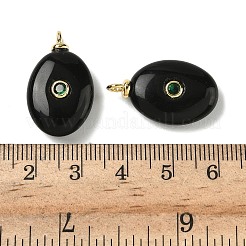 Natural Black Onyx Pendants&nbsp;G-H328-07G-B16