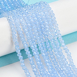 Baking Paint Transparent Glass Beads Strands&nbsp;DGLA-A034-J2mm-B10