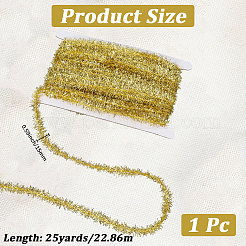 25 Yards Polyester Filigree Sparkle Tinsel Hanging Garland&nbsp;DIY-CY0001-97C