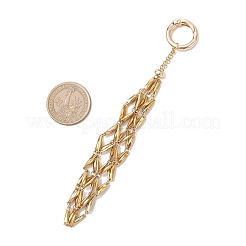 304 Stainless Steel Macrame Pouch Empty Stone Holder Pendant Decorations&nbsp;AJEW-JB01414-01