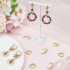 10Pairs Brass Hoop Earrings&nbsp;EJEW-BBC0001-55