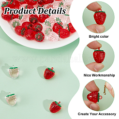 60Pcs 2 Colors Transparent Acrylic Pendants&nbsp;OACR-HY0001-18