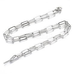 Brass Paperclip Chains&nbsp;MAK-S072-12A-P