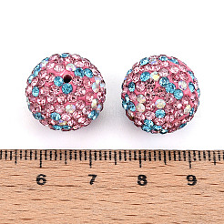 Polymer Clay Pave Rhinestone Beads&nbsp;RB-T018-01J