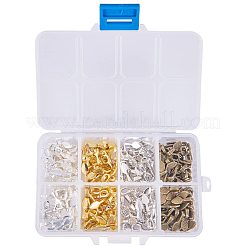 Brass Glue-on Flat Pad Bails&nbsp;PALLOY-PH0012-09
