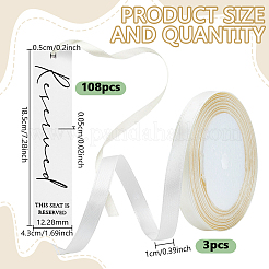 108Pcs Rectangle Paper Reserve Seat Tags Card&nbsp;AJEW-GO0005-34