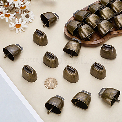 30Pcs Iron Bell Pendants&nbsp;IFIN-GO0001-05