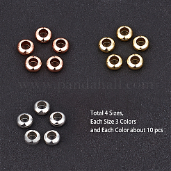 Brass Flat Round Spacer Beads&nbsp;KK-PH0035-81
