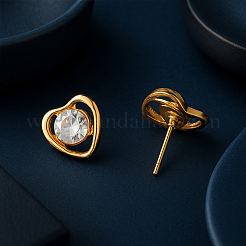 Glass Heart Jewelry Set&nbsp;SJEW-HY0001-13A