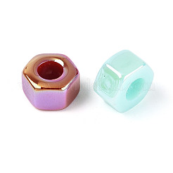 UV Plating Opaque Acrylic Beads&nbsp;SACR-T018-31M