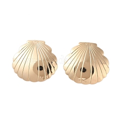 Shell Shape Alloy Stud Earrings for Women&nbsp;EJEW-A112-06KCG