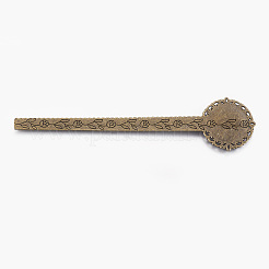 Tibetan Style Alloy Cabochon Setting&nbsp;PALLOY-E449-08AB