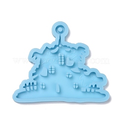 Castle with Ghost Pendant Silicone Molds&nbsp;DIY-F109-06