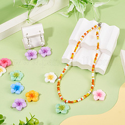 28Pcs 7 Colors Opaque Resin Pendants&nbsp;RESI-TA0005-19