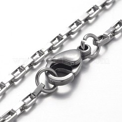 Tarnish Resistant 316 Surgical Stainless Steel Box Chain Bracelets&nbsp;BJEW-JB01865
