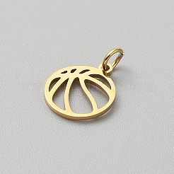 Sports 304 Stainless Steel Charms&nbsp;STAS-WH0043-66B