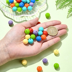 70Pcs 7 Styles Round Food Grade Eco-Friendly Silicone Beads&nbsp;SIL-YW0001-39
