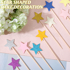 15 Sets 5 Styles Star Paper Cake Toppers&nbsp;FIND-CA0009-82