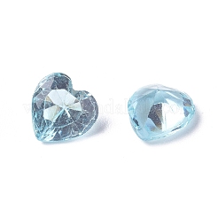 Transparent Pointed Back Glass Cabochons&nbsp;GLAA-WH0015-37C