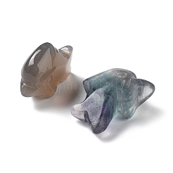 Natural Mix Gemstone Dolphin Healing  Figurines&nbsp;DJEW-Z005-02