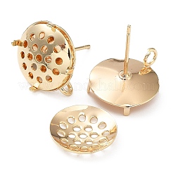Brass Stud Earring Findings&nbsp;KK-Q785-15G