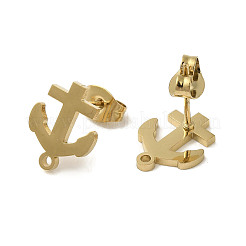 Ion Plating(IP) 304 Stainless Steel Stud Earring Findings&nbsp;STAS-I206-17G