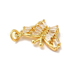 Rack Plating Brass Micro Pave Cubic Zirconia Pendants&nbsp;KK-I688-11G
