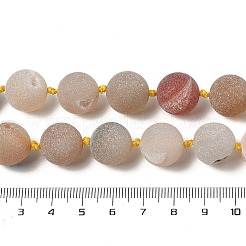 Natural Geode/Druzy Agate Beads Strands&nbsp;G-A248-A05-01