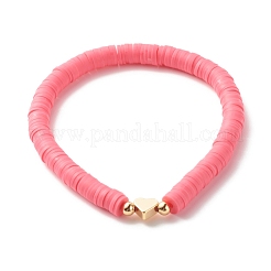 Handmade Polymer Clay Heishi Beads Stretch Bracelets Set&nbsp;BJEW-JB07397