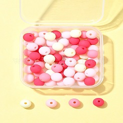 70Pcs Rubberized Style Acrylic Beads&nbsp;MACR-FS0001-71B