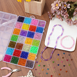 1400Pcs 28 Colors Transparent Acrylic Beads&nbsp;MACR-SP0001-74