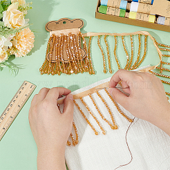 1 Yard Glass Beaded Tassel Ribbon&nbsp;OCOR-BC0007-52A