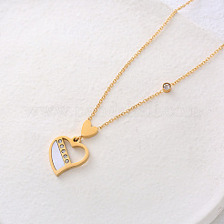 Amie Lunbi Minimalist Heart Pendant Necklace for Women Elegant Simple Design Jewelry&nbsp;YJ8059