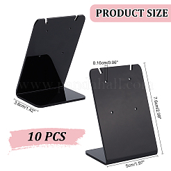 Acrylic Slant Back Earring Display Stands&nbsp;EDIS-WH0012-42A