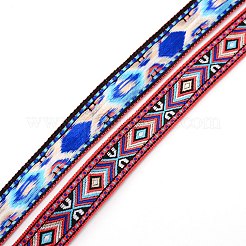 Ethnic Style Embroidery Polycotton Ribbons&nbsp;OCOR-WH0066-31D
