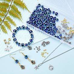 DIY Evil Eye Beads Bracelet Making Kit&nbsp;DIY-NB0006-18