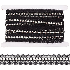 Polyester Lace Rivets Ribbon&nbsp;OCOR-GF0006-09B
