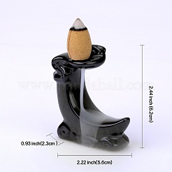 Moon Shape Ceramics Ornaments Backflow Incense Mini Incense Burner Decorative Gifts&nbsp;JX862A