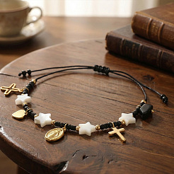 Religious 304 Stainless Steel Charm Bracelets&nbsp;KS0574