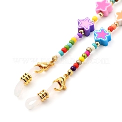 Glass Seed Beads Eyeglasses Chains&nbsp;AJEW-EH00383-02