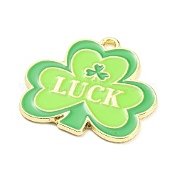 Saint Patrick's Day Alloy Enamel Pendants&nbsp;ENAM-P251-B01-LG
