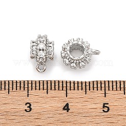 Brass Micro Pave Cubic Zirconia Tube Bails&nbsp;KK-H513-03P