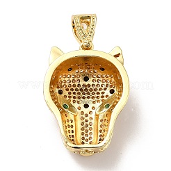 Brass Cubic Zirconia Pendants&nbsp;KK-H433-44G